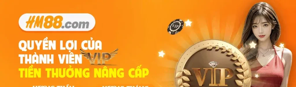 Tiền thưởng nâng cấp vip tại Hm88